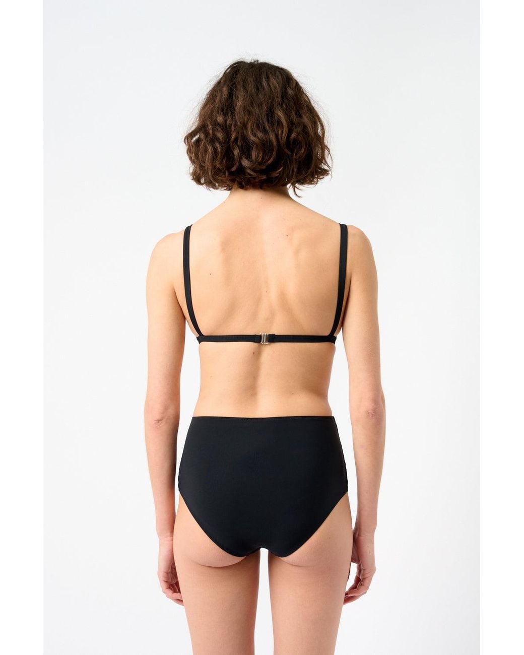Totême Black Triangle Bikini Top