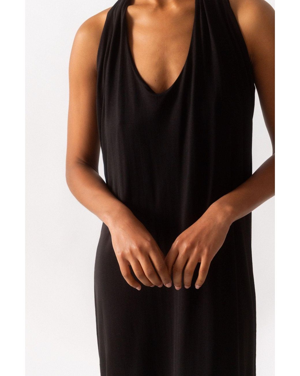 NINETY PERCENT Black Ceri Dress