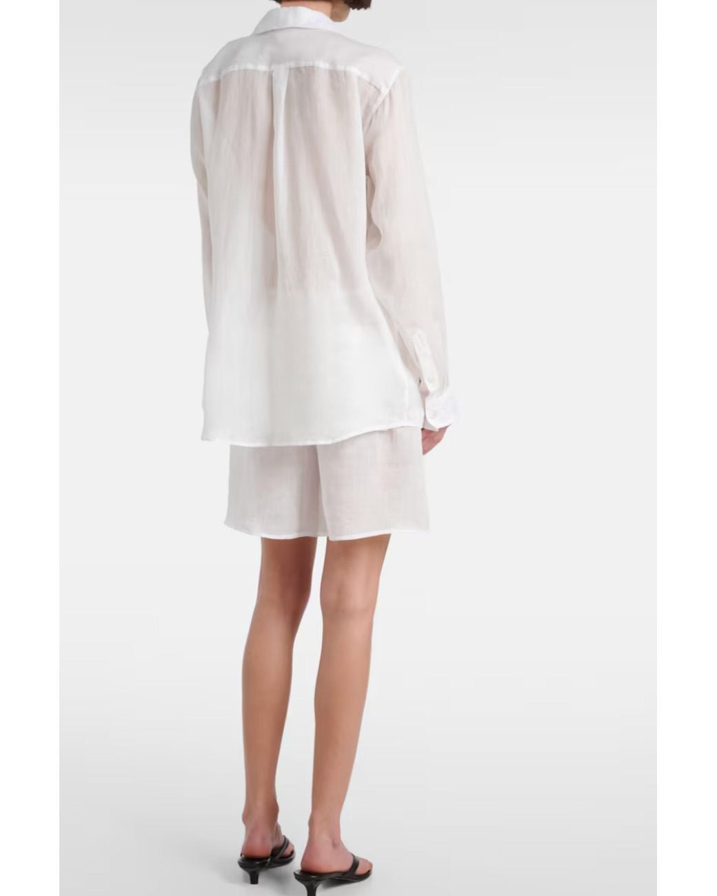 Totême White Double Collar Shirt