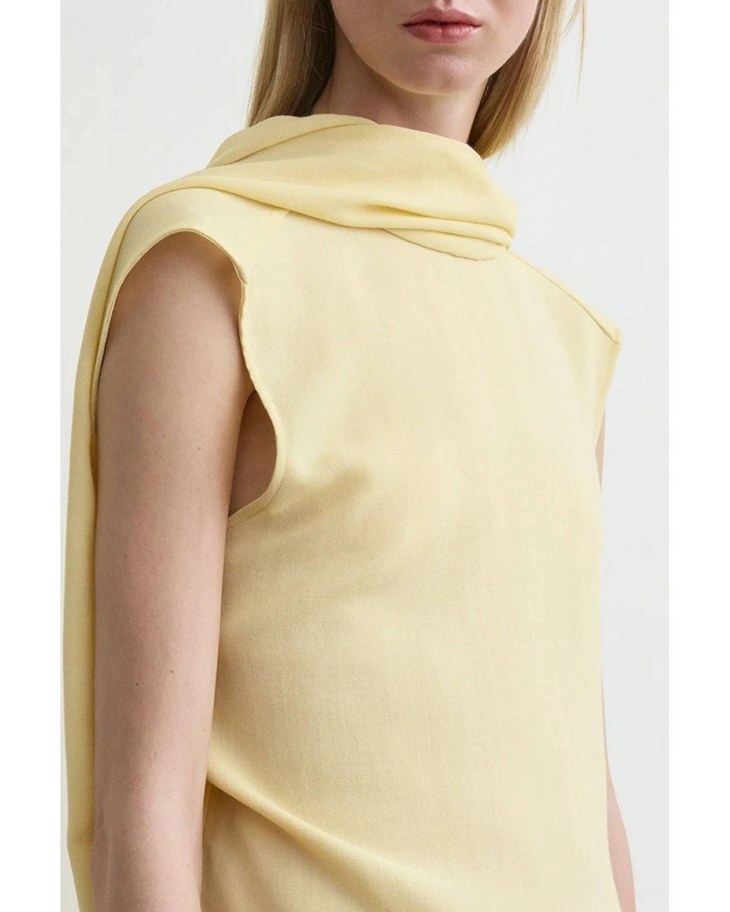 Totême Natural Cocoon Cape Blouse