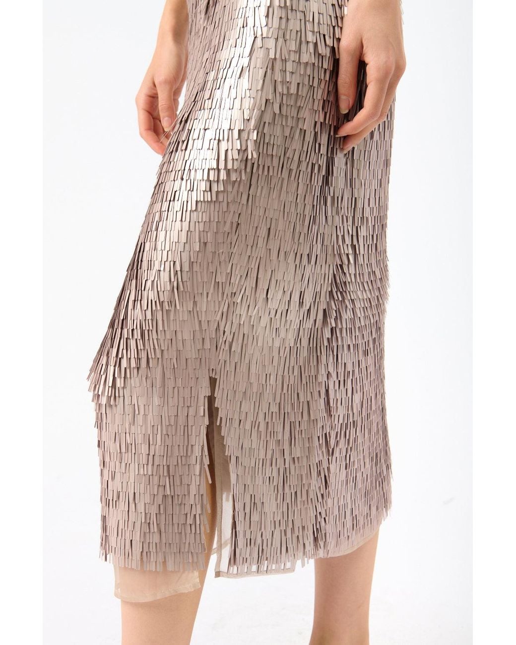 Rohe Metallic Embellished Sequin Skirt