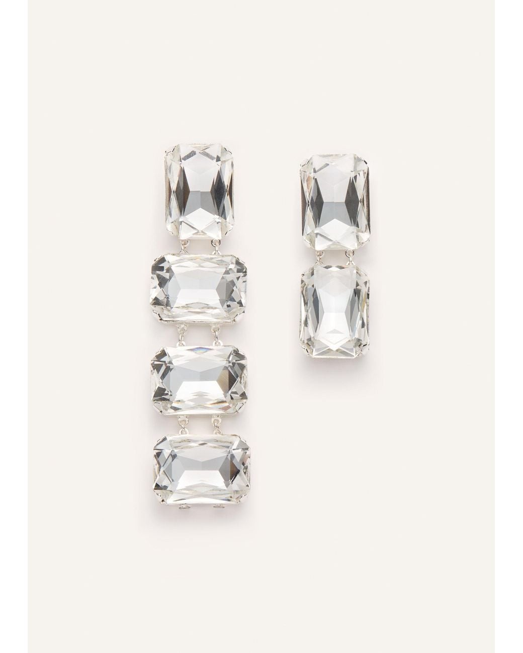 Magda Butrym Natural Crystal-Embellished Drop Earrings