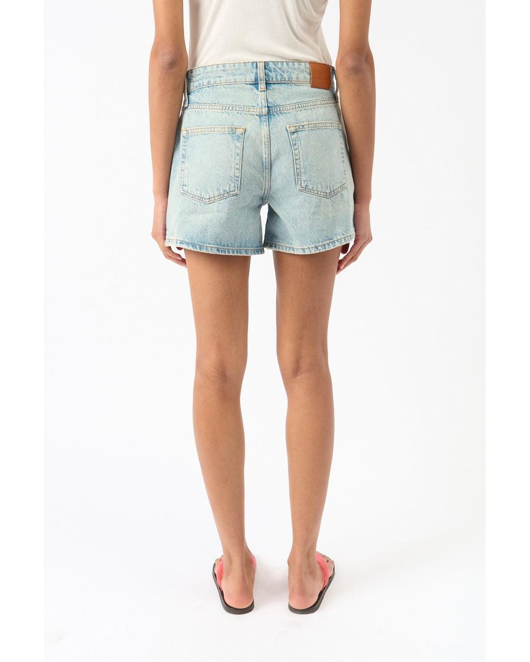 Anine Bing Blue Bleached Dalton Short