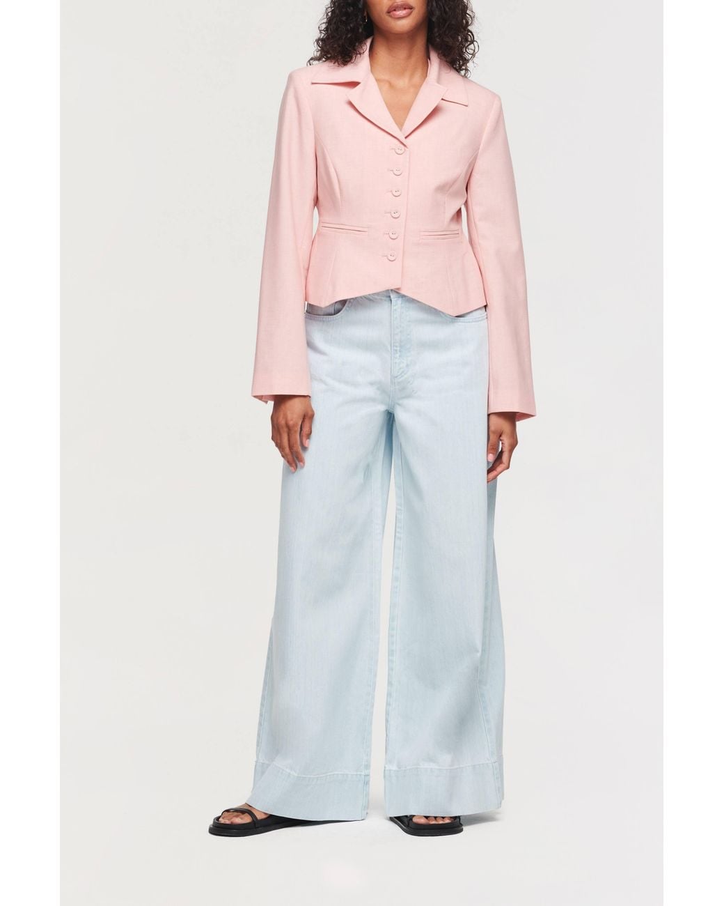 ALIGNE Pink Sophia Fitted Blazer