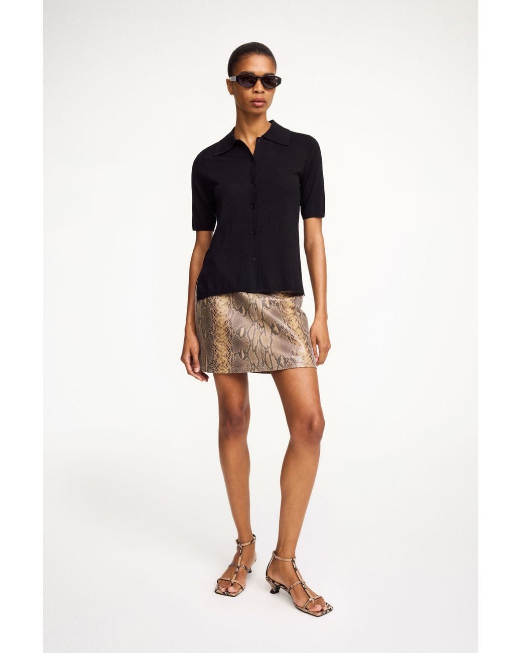 By Malene Birger Natural Coras Mini Skirt