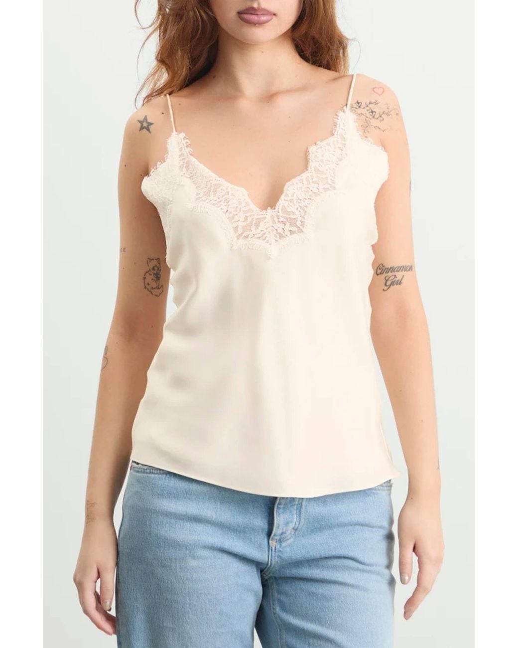 Rohe Natural Lace Silk Camisole
