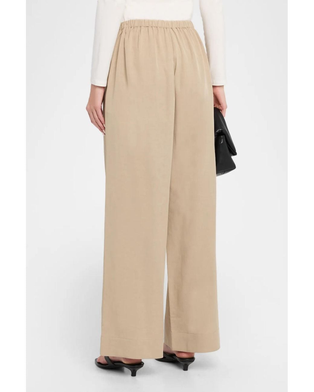 By Malene Birger Natural Cabello Wide-Leg Trousers