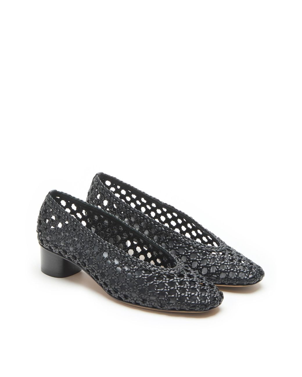 Le Monde Beryl Black Woven Pump
