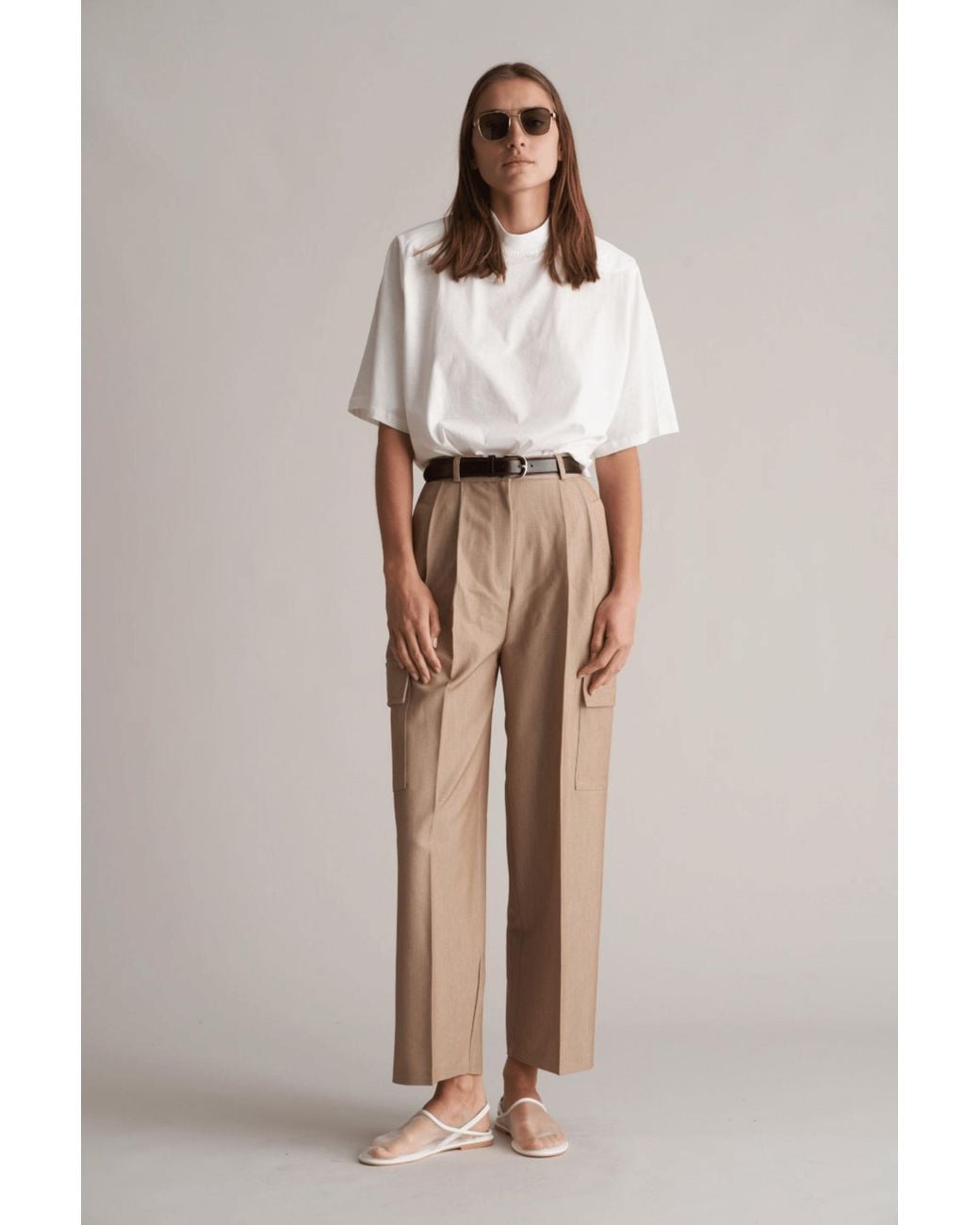MARCÉLA LONDON Natural Matau Cargo Trousers