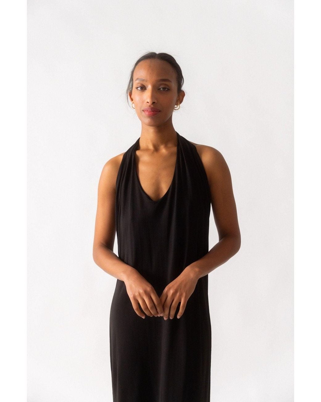 NINETY PERCENT Black Ceri Dress
