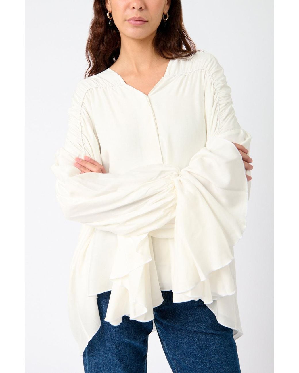 7 For All Mankind White The Ariel Shirt