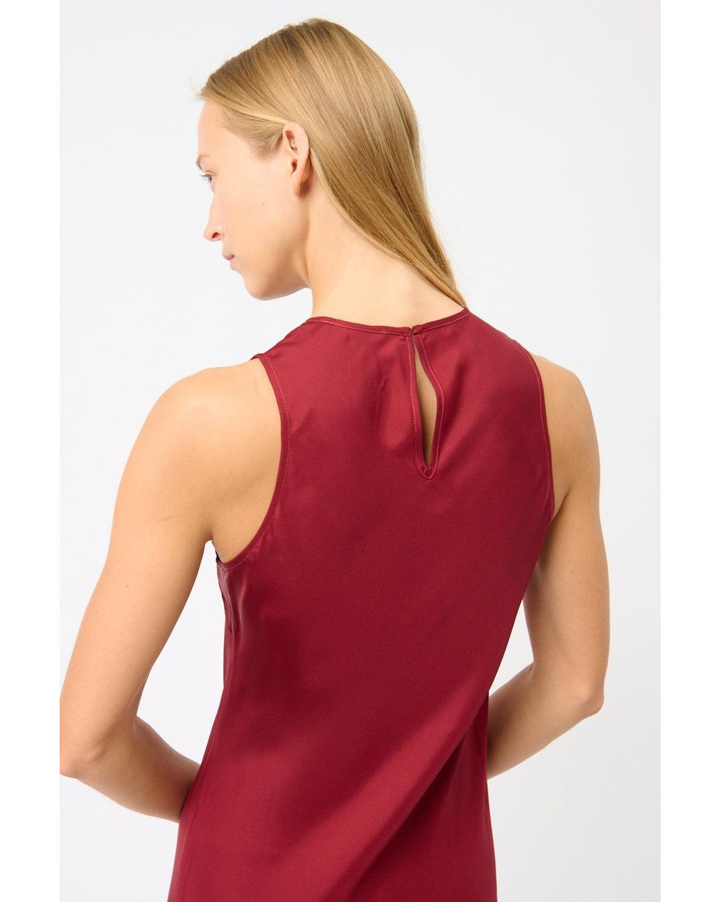 Asceno Red Valencia Dress