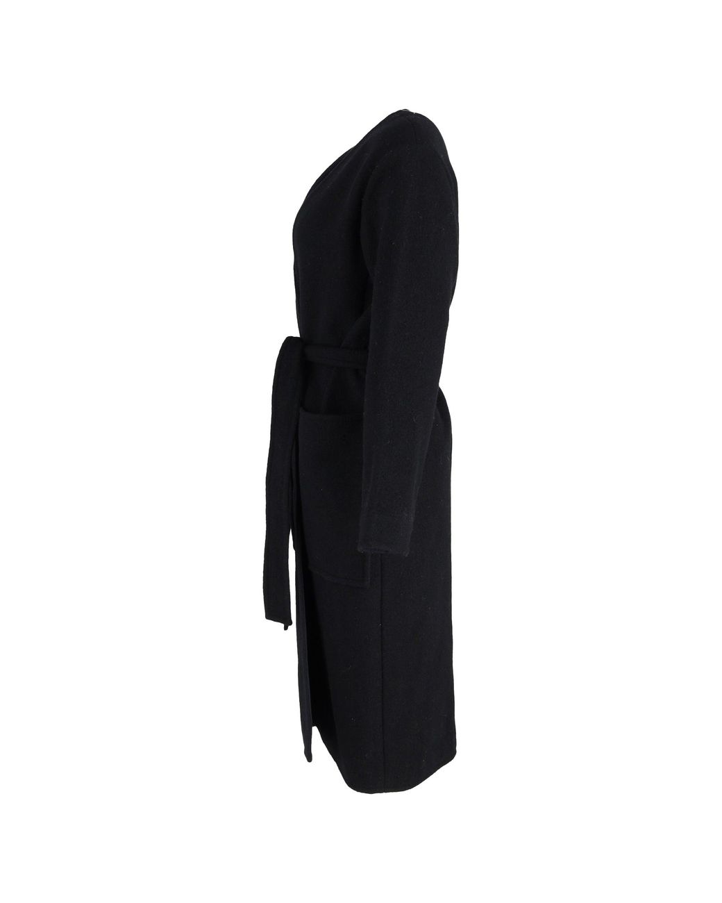 Céline Black Belted Coat