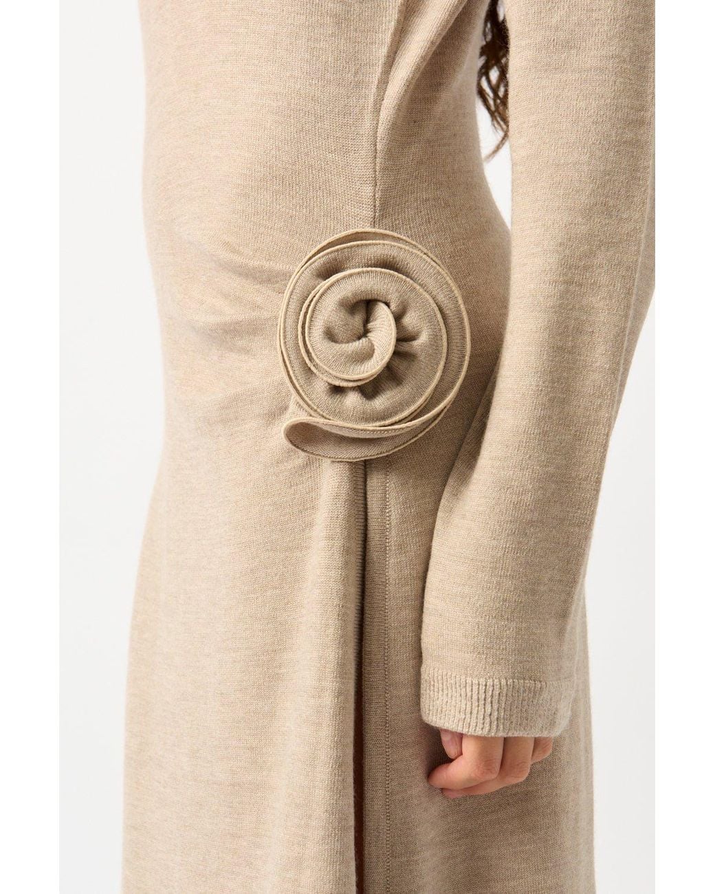 Magda Butrym Natural Cashmere & Silk Knit Dress
