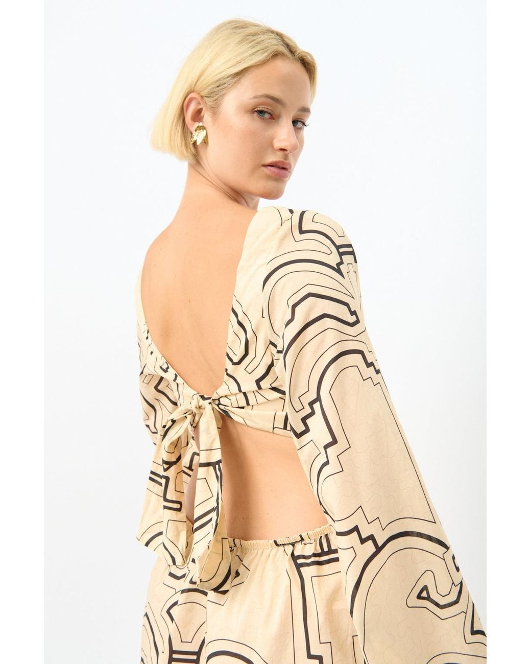 Johanna Ortiz Natural Words Of Wisdom Mini Dress