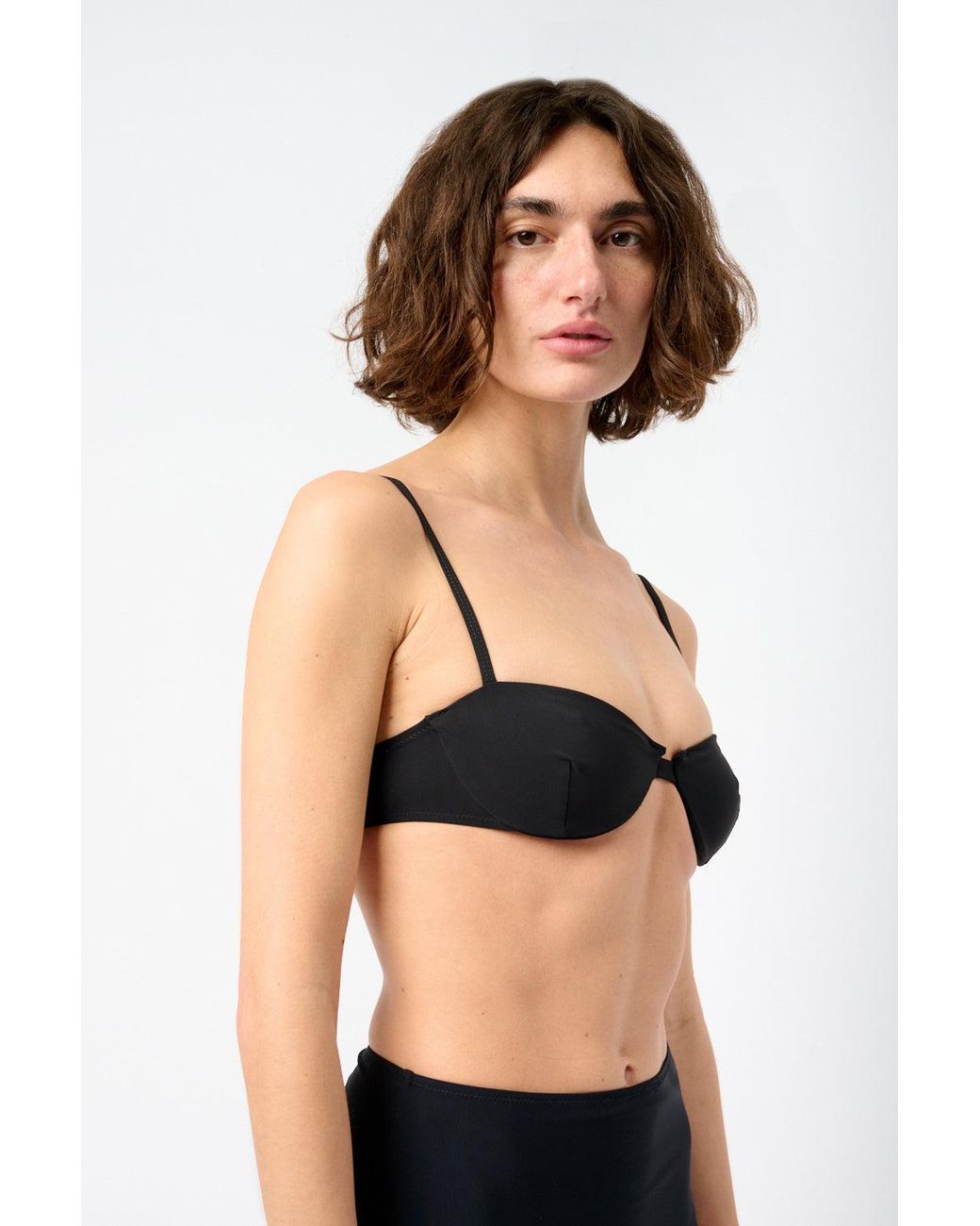 Totême  Black Bra Bikini Top