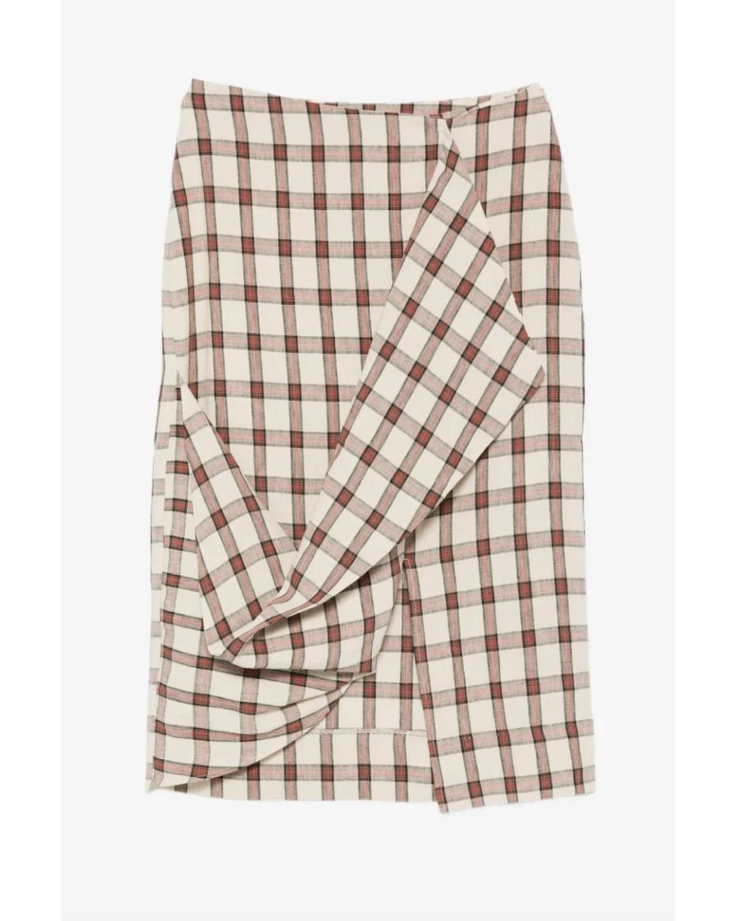 Rohe Natural Draped Midi Skirt