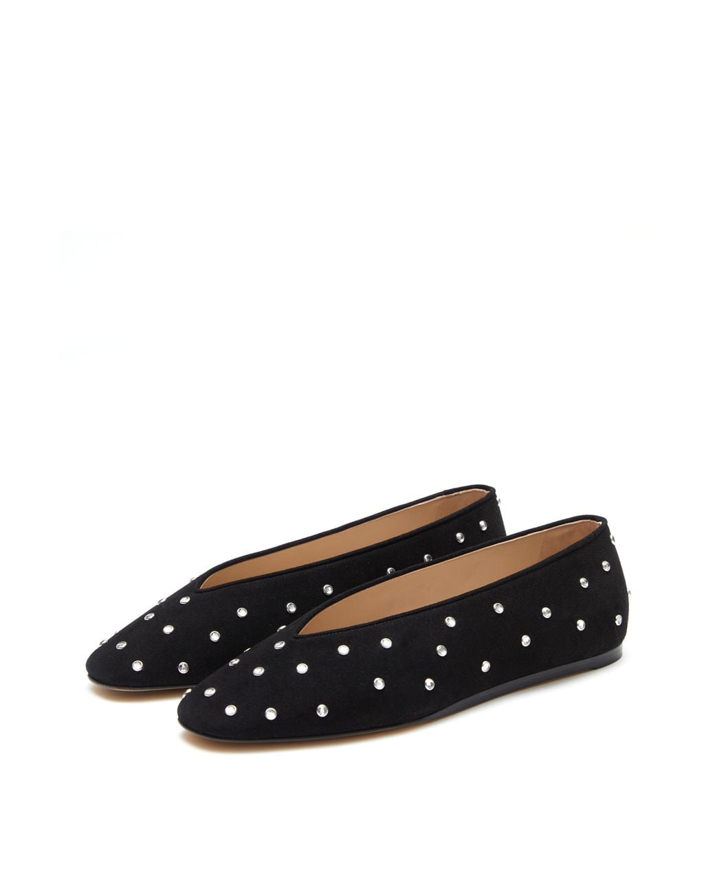 Le Monde Beryl Black Regency Slipper With Crystals
