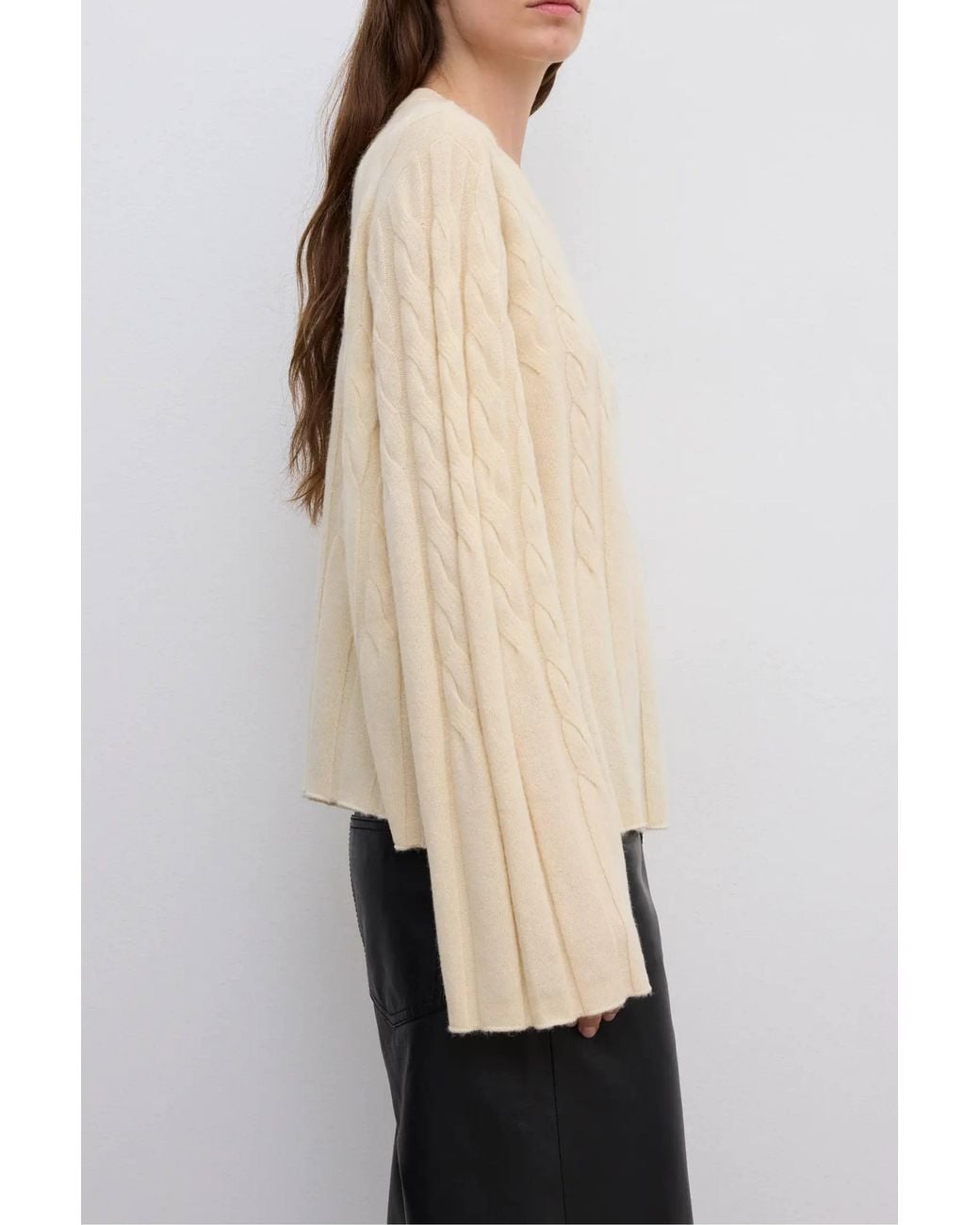 House of Dagmar Multicolor Faded Cable Knit Jumper