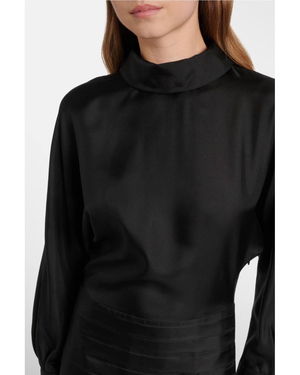 Rohe Black Tuxedo Silk Dress