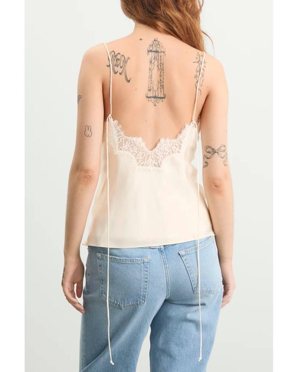 Rohe Natural Lace Silk Camisole