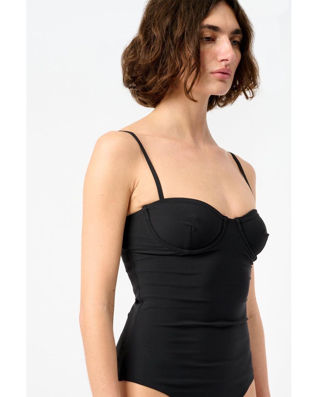 Totême Black Bra Swimsuit