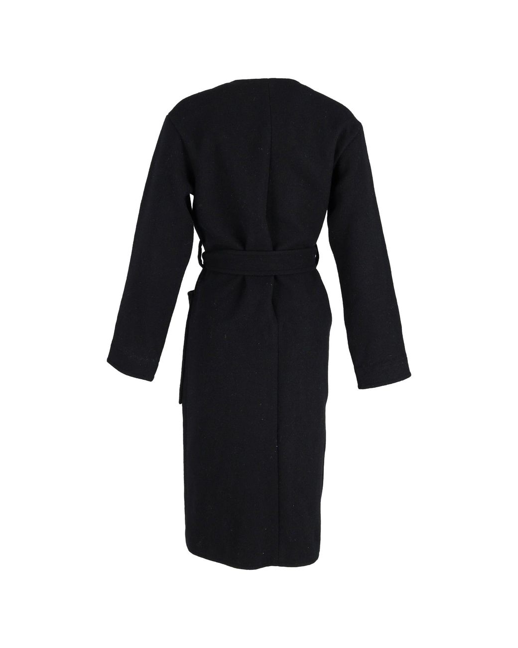 Céline Black Belted Coat
