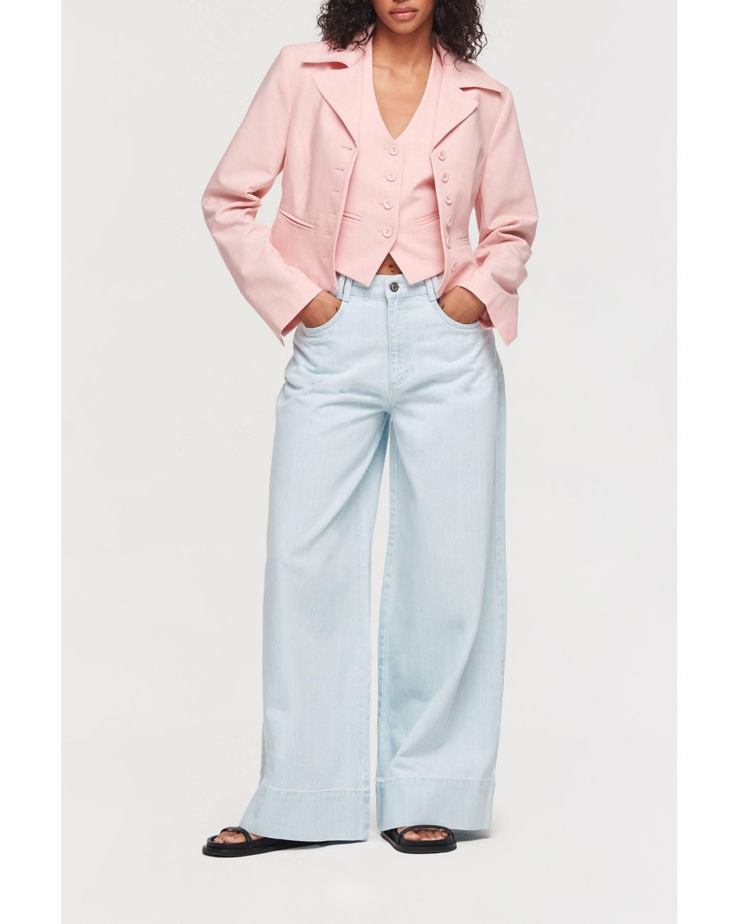 ALIGNE Pink Sophia Fitted Blazer