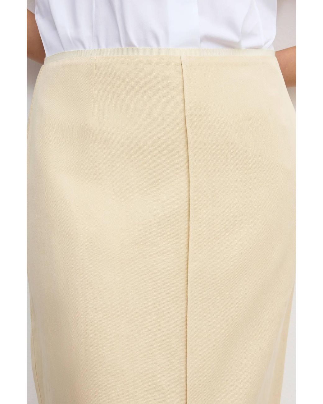 House of Dagmar Natural Long Pencil Skirt