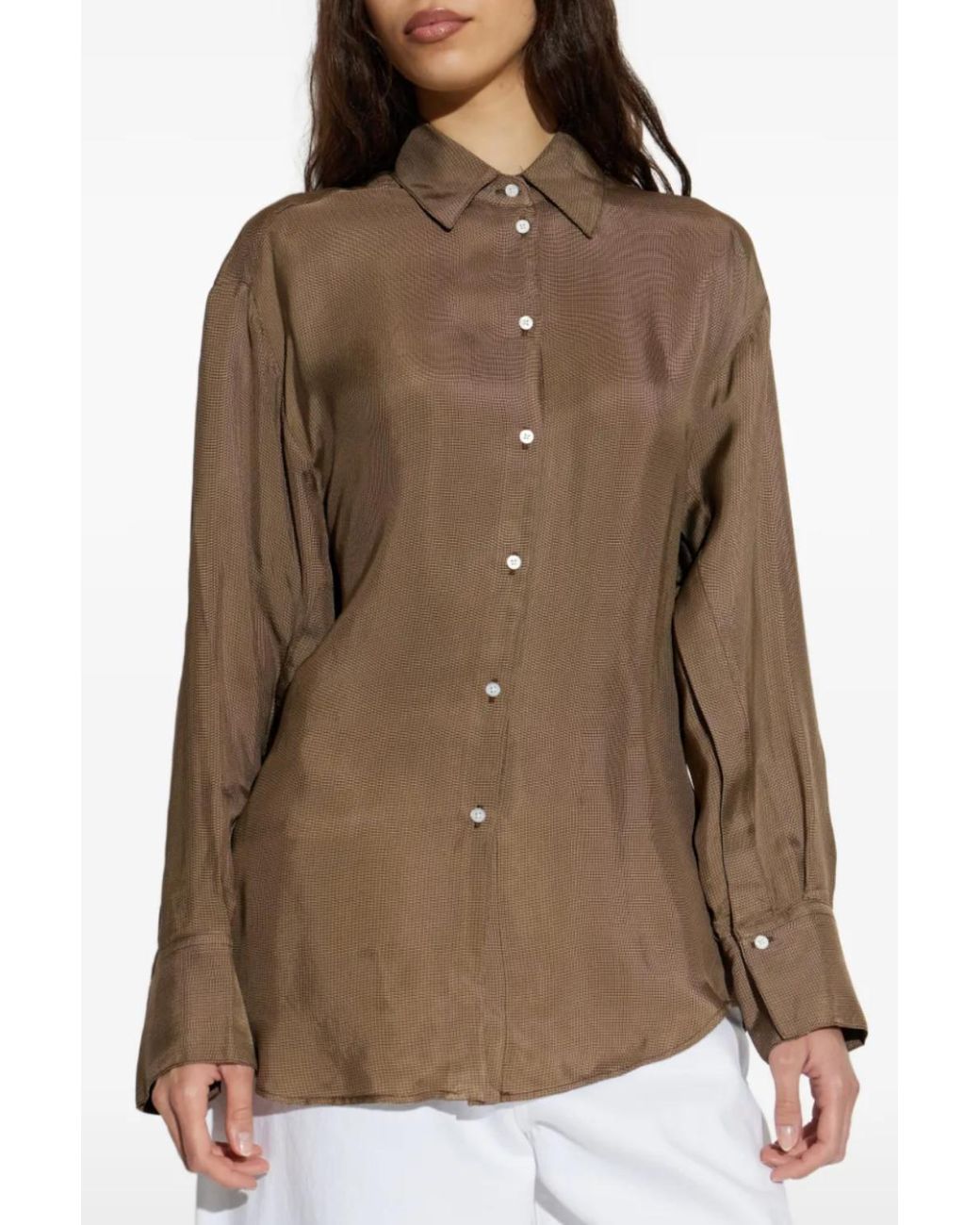 Rohe Brown Relaxed Shaped Shirt