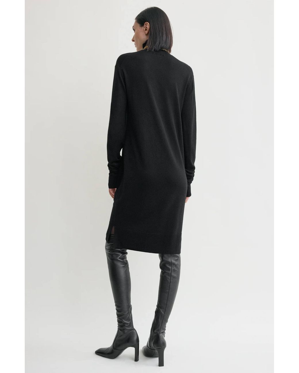 Totême Black Turtleneck Dress