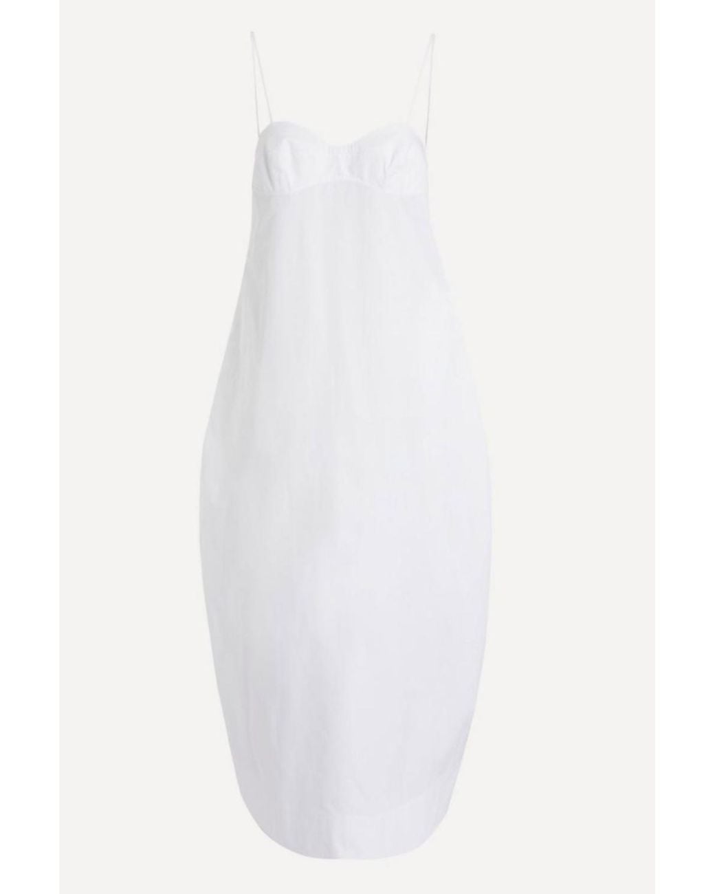 Rohe White Bustier Volume Dress