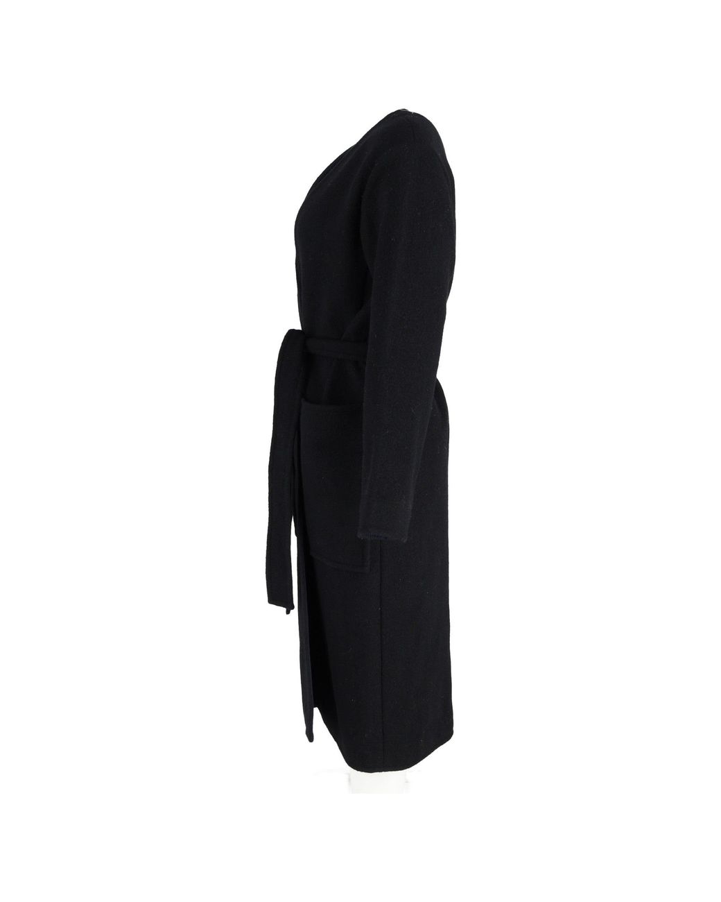 Céline Black Belted Coat
