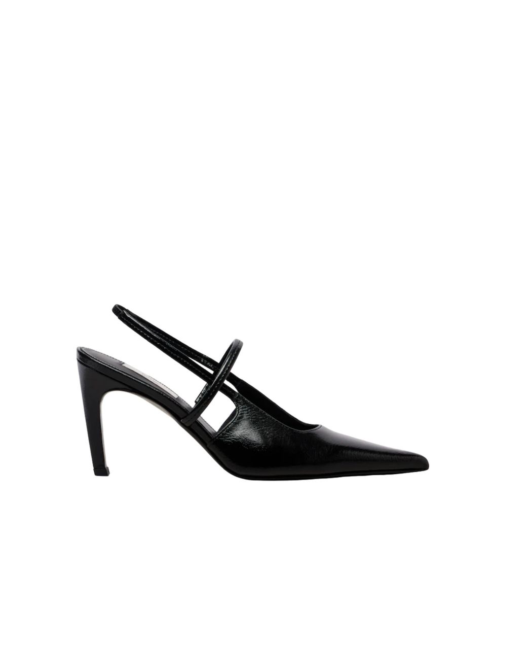 Totême Black 85 Sharp Slingback Naplak