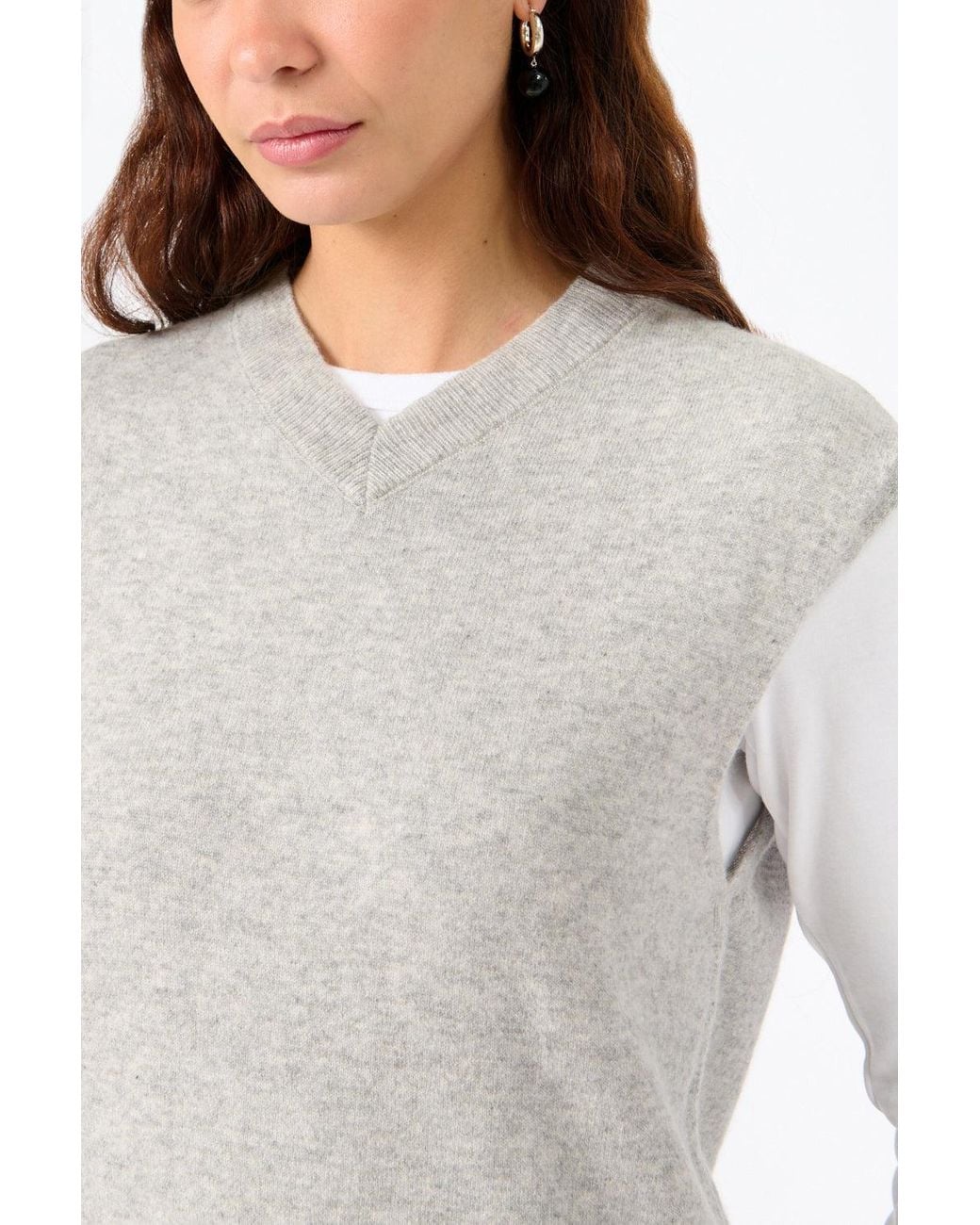 BITE STUDIOS White Cashmere Vest
