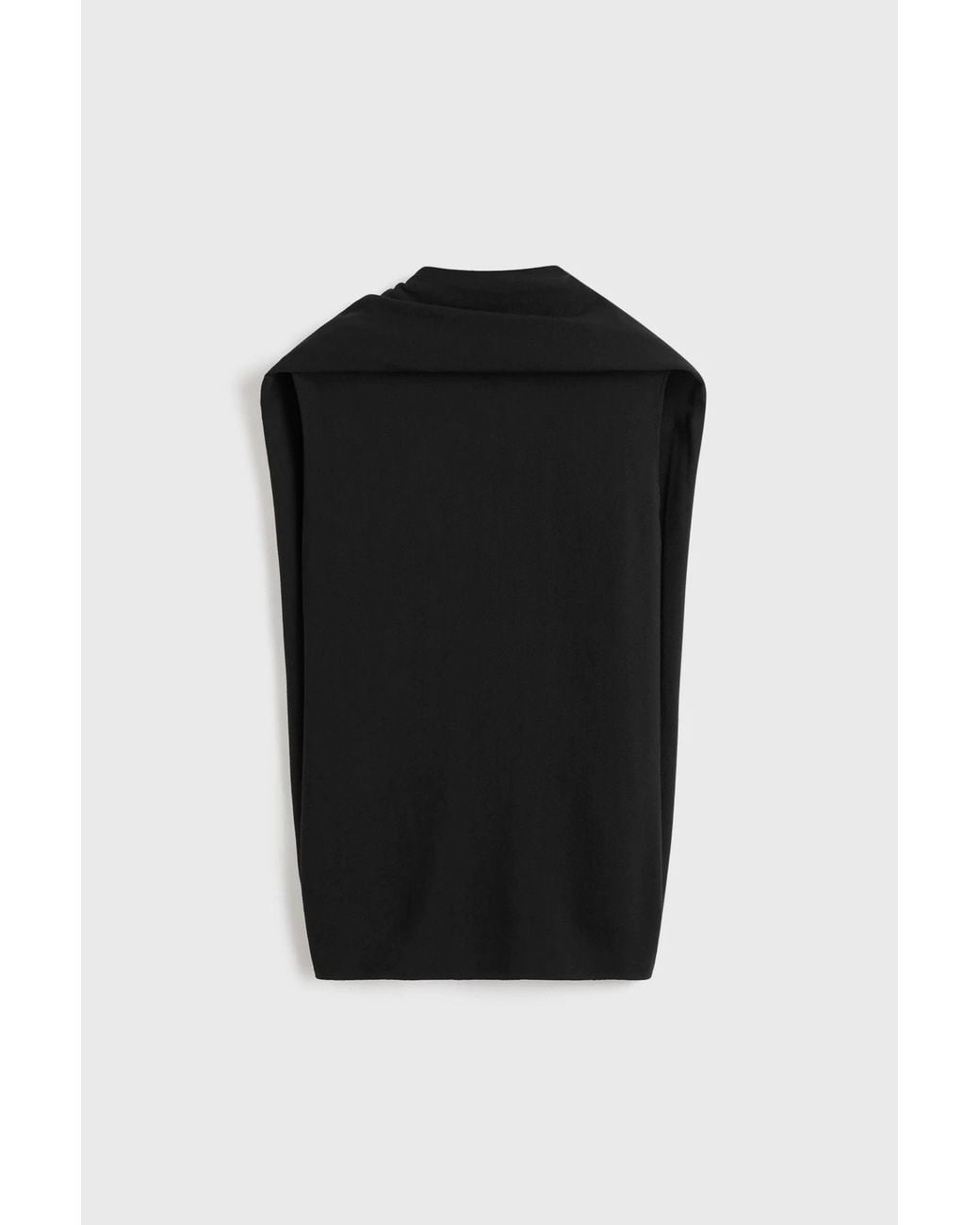 Totême Black Cocoon Cape Blouse