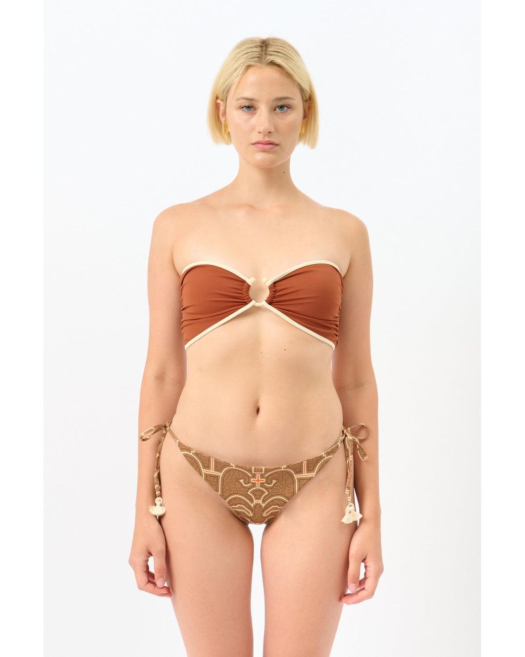 Johanna Ortiz Orange Intense Colorings Bikini Top