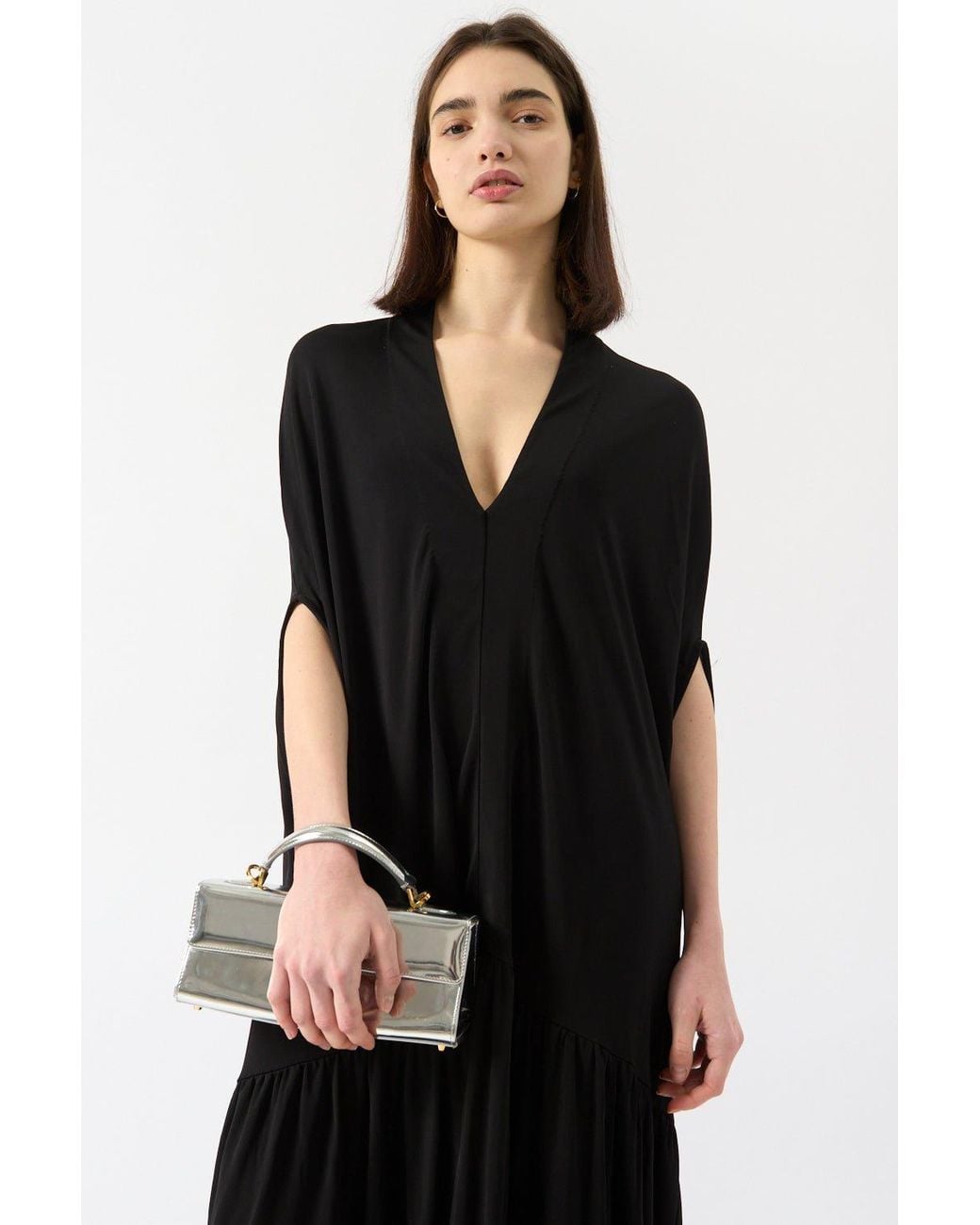 BITE STUDIOS Black Poncho Dress