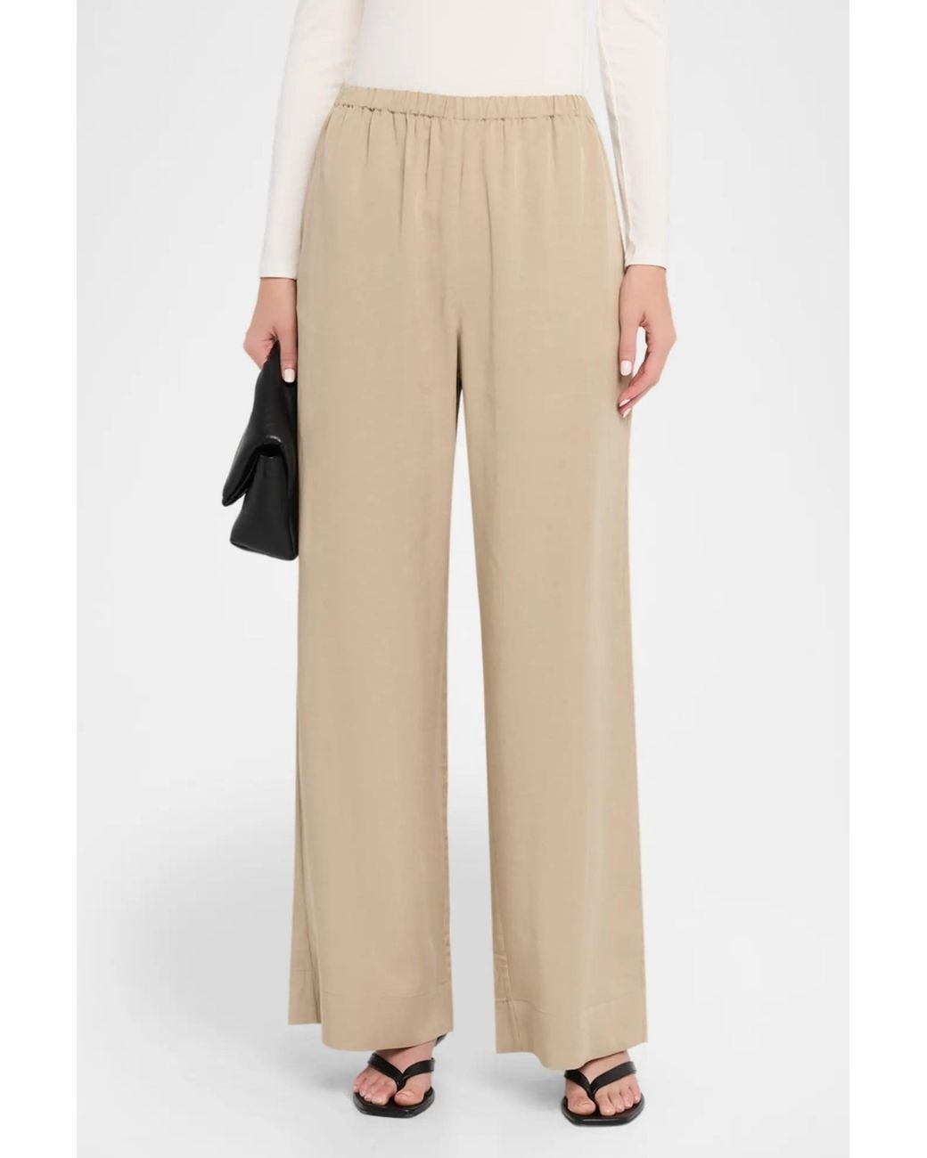 By Malene Birger Natural Cabello Wide-Leg Trousers
