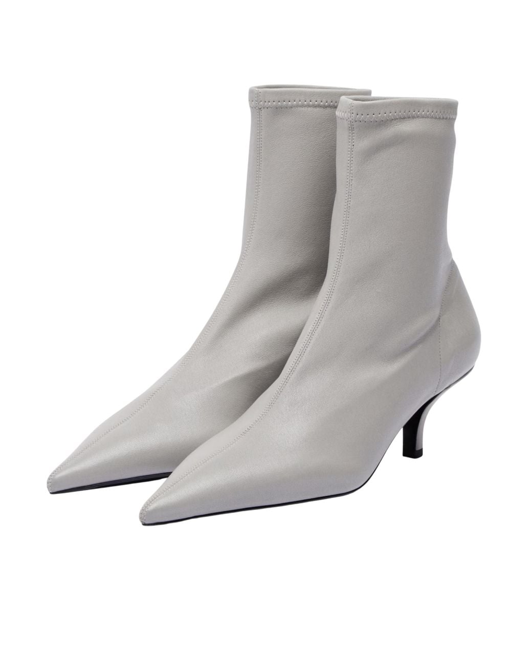 Totême Gray Stretch Ankle Boot