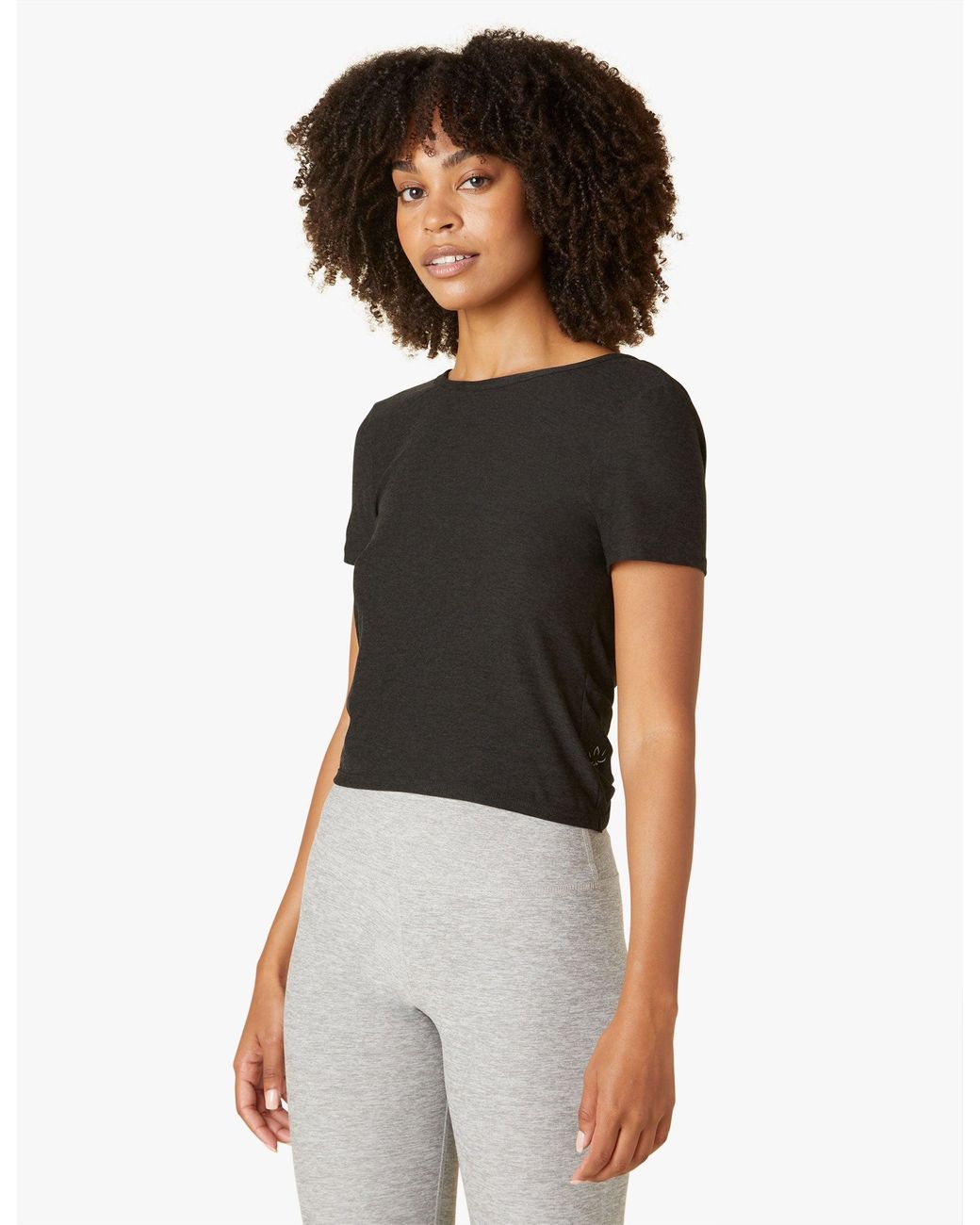 beyond yoga never been boxy tee
