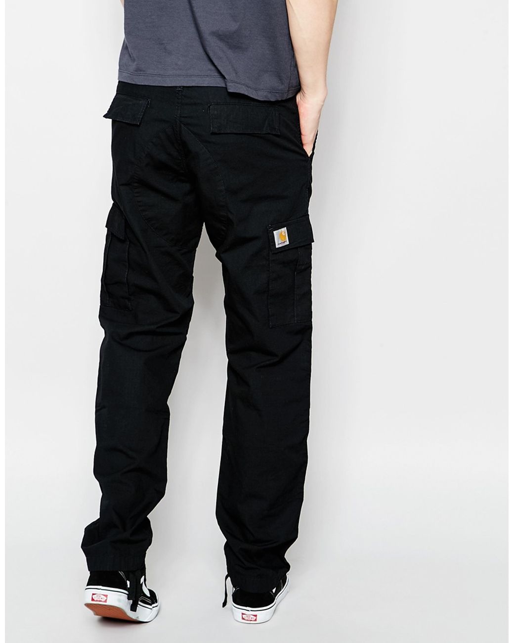 Carhartt WIP Aviation Cargo Pants - Black Rinsed for Men | Lyst