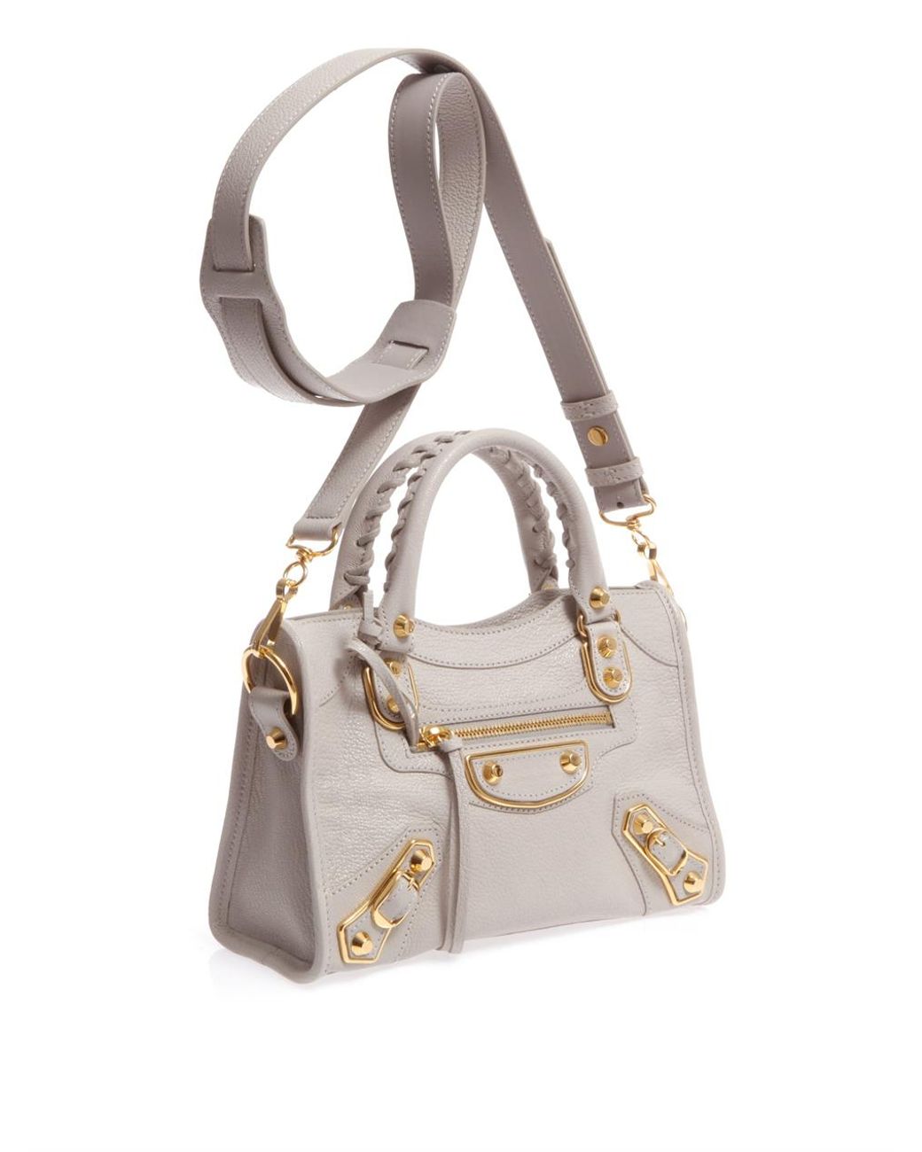 Balenciaga Classic Mini City Bag in Gray | Lyst