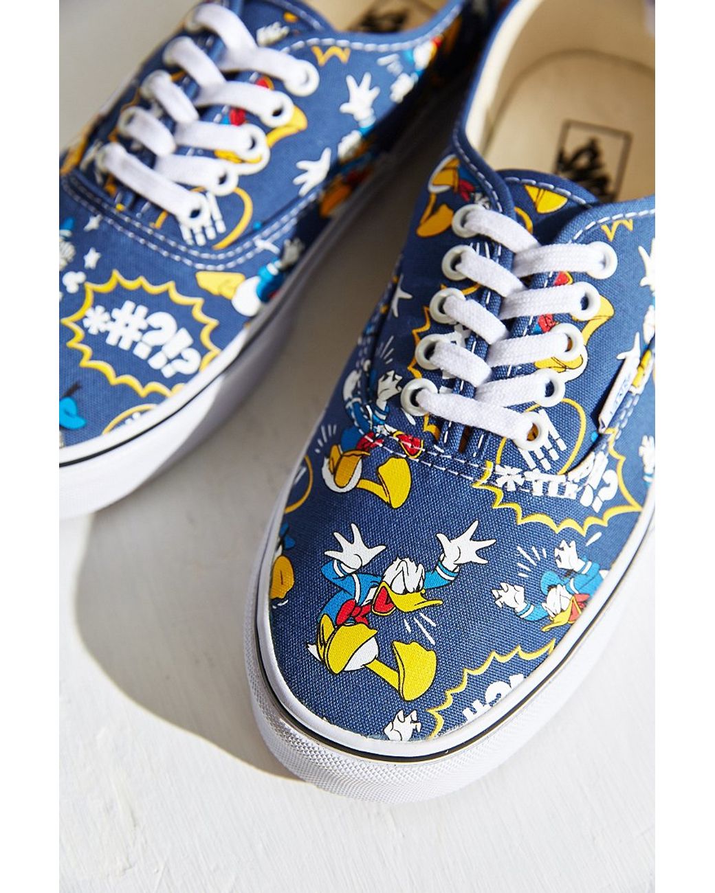 Vans Authentic Donald Duck Sneaker in Yellow | Lyst