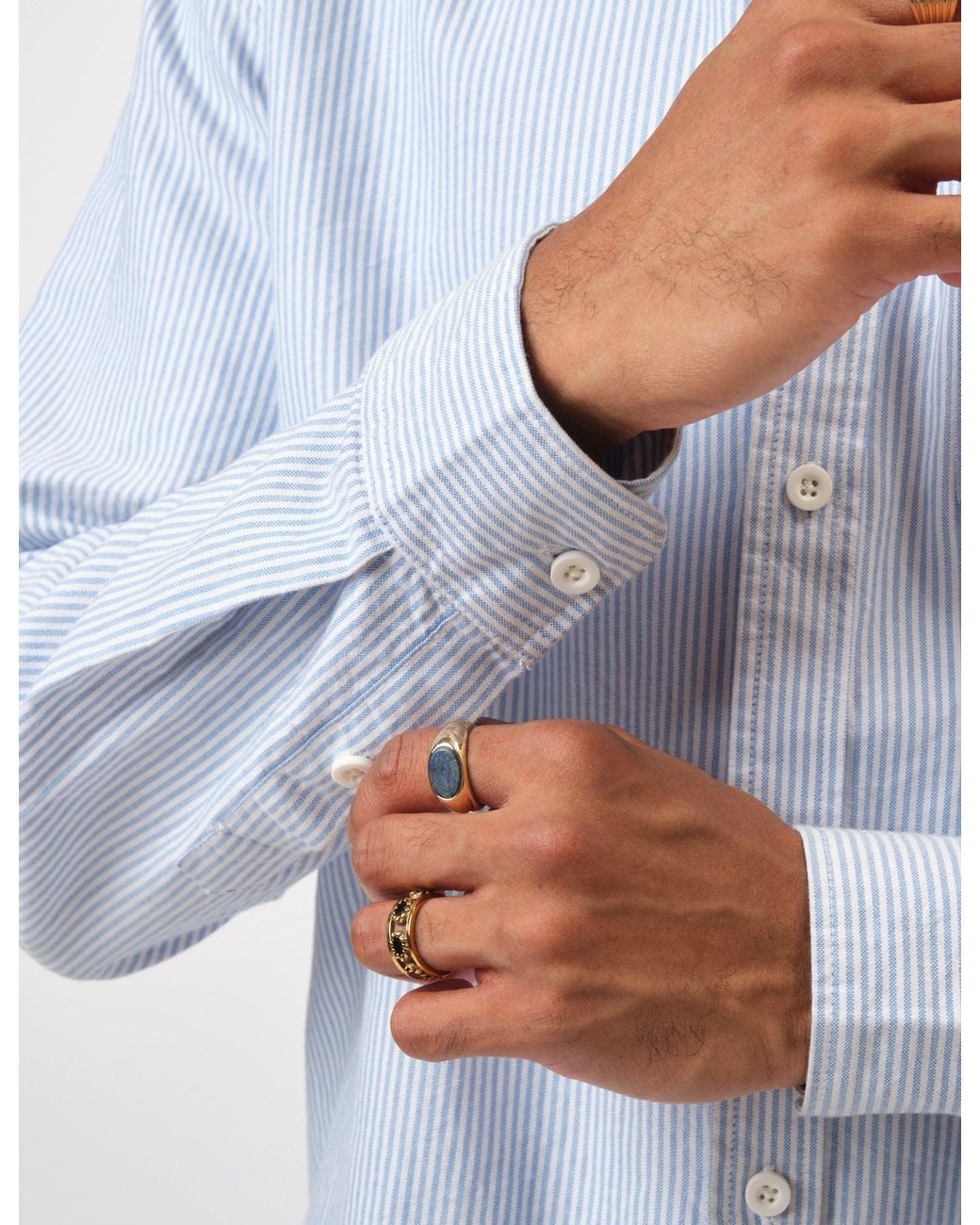 BHODE White Box Oxford Shirt for men