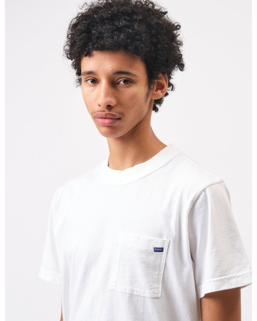 BHODE White Everyday Pocket T-Shirt for men