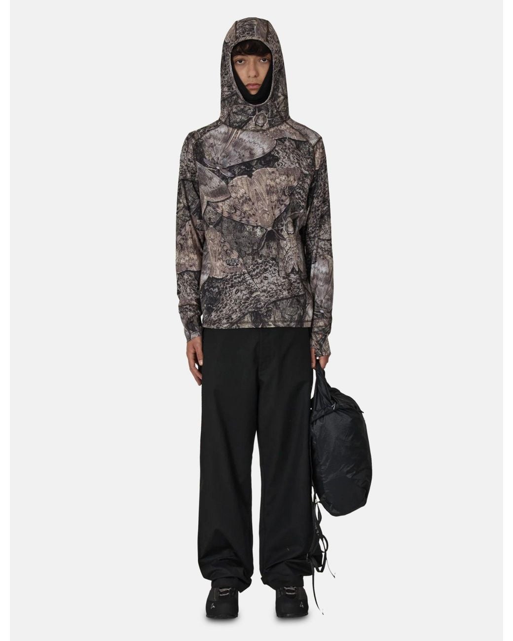 Roa Black Centipede Buckle Chino Pant for men
