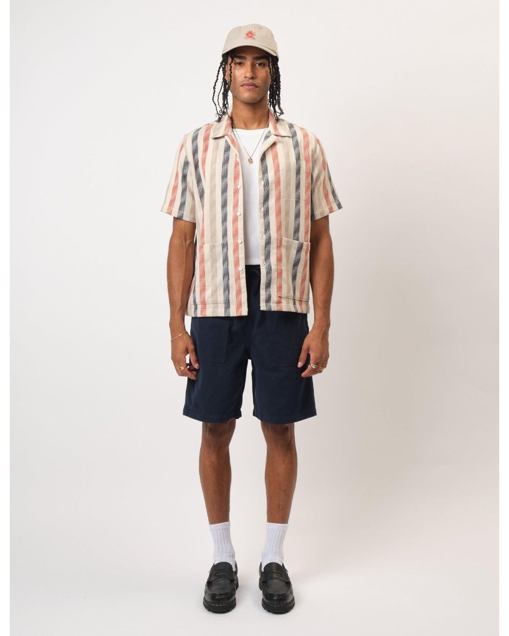 BHODE Blue Fatigue Shorts (Duck Canvas) for men