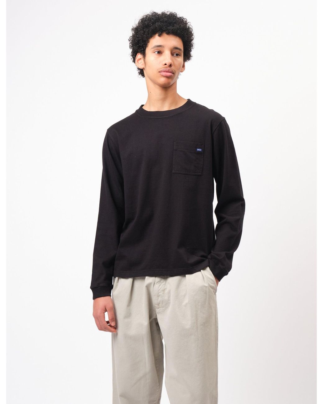 BHODE Black Everyday Long Sleeve Jersey 300Gsm for men