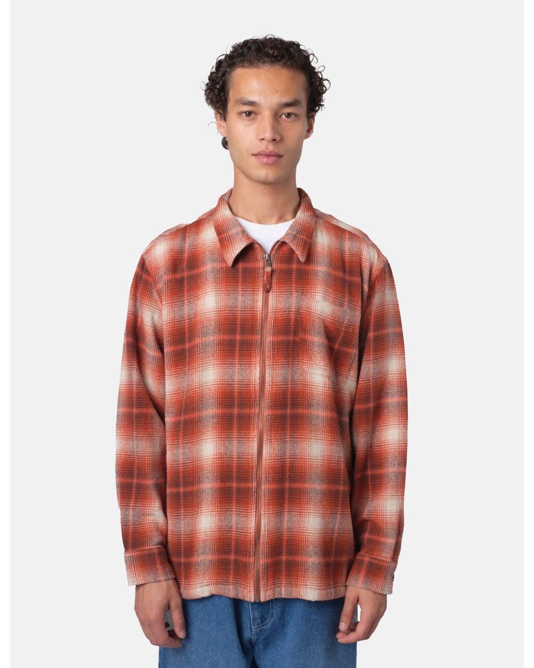 BHODE Multicolor Zip Shirt Shadow Check for men
